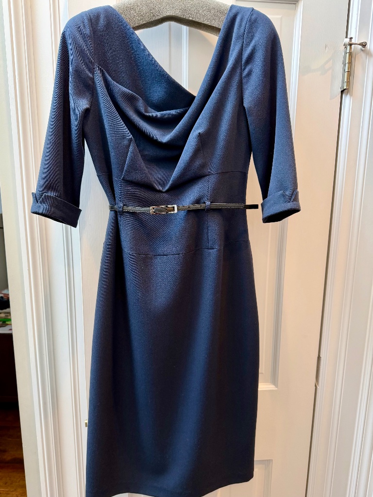 Black Halo Jackie O Dress Three-Quarter Sleeve